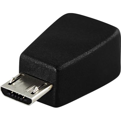 Deltaco USB 2.0 Adapter, Mini-B Female - Micro-B Male